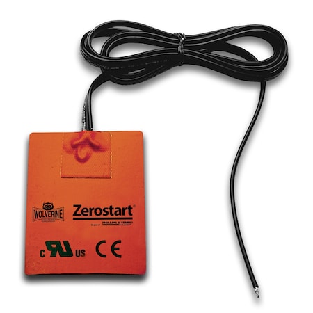 Zerostart Silicone Pad, Adhesive - 250W, 220V, 1.1A - 3-1/2in. 9 Cm X 4-1/4in. 11 Cm 3400075